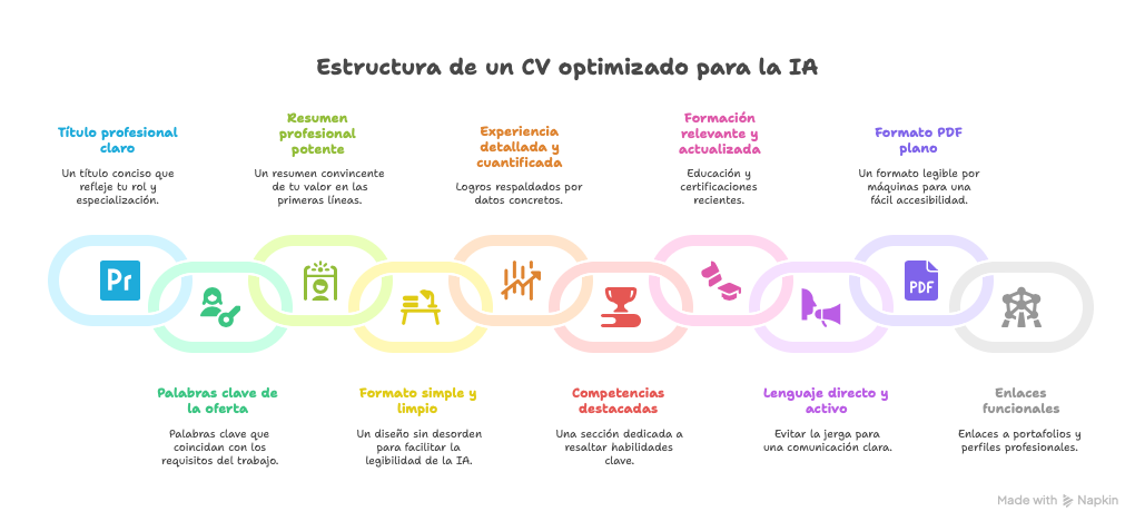 estructura de un CV optimizado para la IA